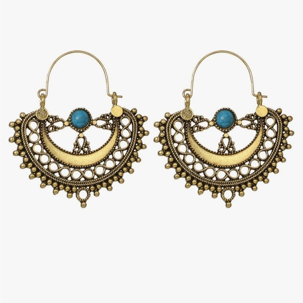 Tribal Hoop Earrings